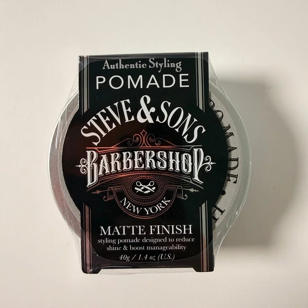 Steve & Sons Barbershop Styling Pomade Matte Finish 1.4 oz 40g